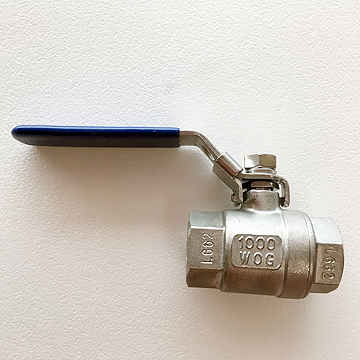 Two-piece Stainless Steel Ball Valve, 1/2 inch NPT