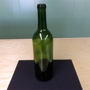 Bordeaux Wine Bottle, Green, 750 ML