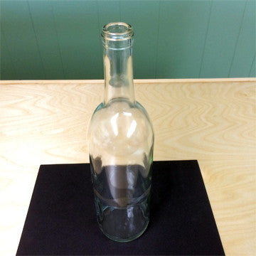 Bordeaux Wine Bottle, Clear, 750 ML