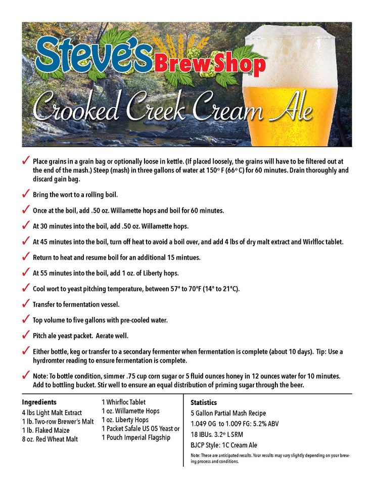 Crooked Creek Cream Ale