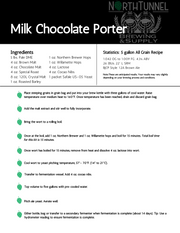Milk Chocolate Porter