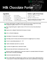 Milk Chocolate Porter
