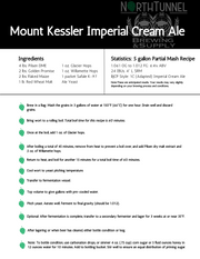 Mt. Kessler Imperial Cream Ale