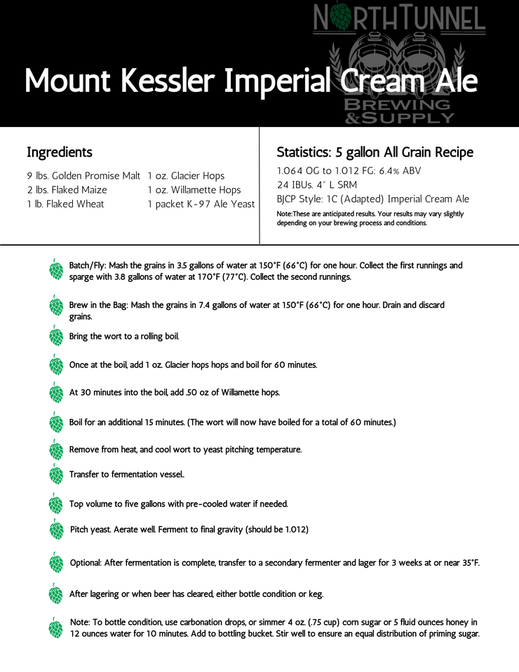 Mt. Kessler Imperial Cream Ale
