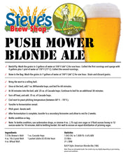 Push Mower Blonde Ale Lawn Mower Series