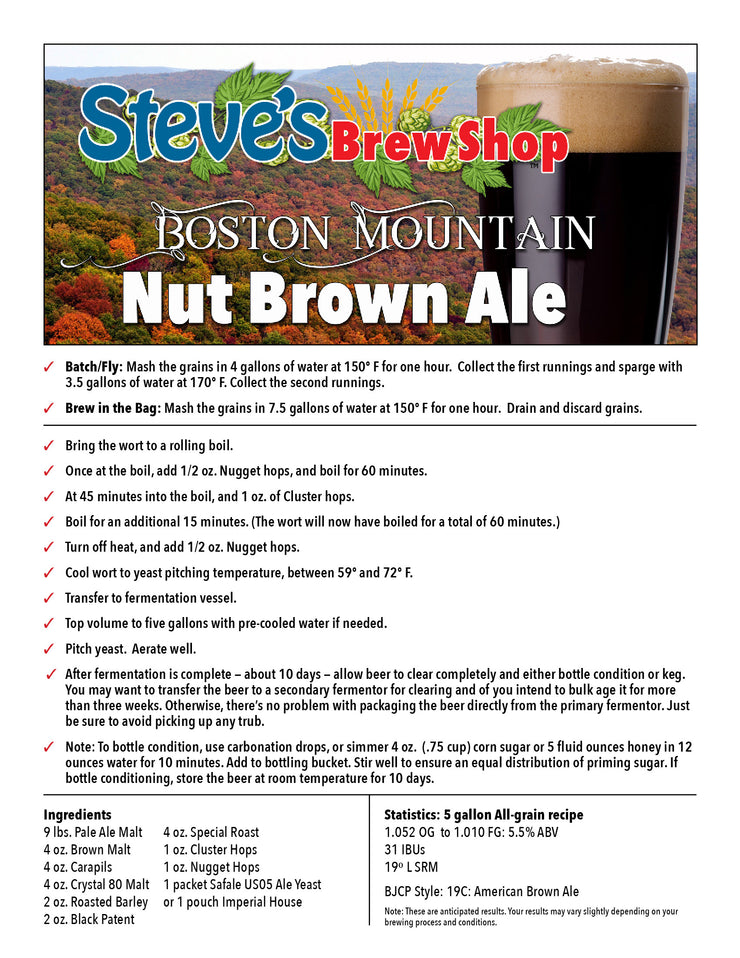 Boston Mountain Nut Brown Ale